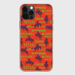 Чехол iPhone 12 Pro Max Ковбои на лошадях