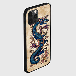 Чехол для iPhone 12 Pro Max Irezumi японский дракон-змей, цвет: 3D-черный — фото 2