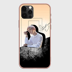 Чехол для iPhone 12 Pro Max Джин и его тень, цвет: 3D-светло-розовый