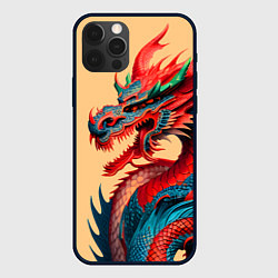 Чехол для iPhone 12 Pro Max Japan dragon - tattoo - art, цвет: 3D-черный