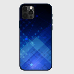 Чехол для iPhone 12 Pro Max Геометрия элементов, цвет: 3D-черный