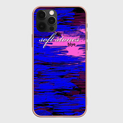 Чехол для iPhone 12 Pro Max Soft stones blye, цвет: 3D-светло-розовый