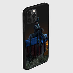 Чехол для iPhone 12 Pro Max PUBG drop, цвет: 3D-черный — фото 2