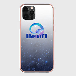 Чехол для iPhone 12 Pro Max Космическая бесконечность, цвет: 3D-светло-розовый