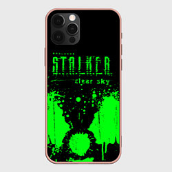 Чехол для iPhone 12 Pro Max Stalker clear sky radiation, цвет: 3D-светло-розовый