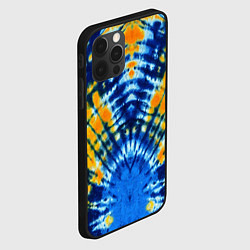Чехол для iPhone 12 Pro Max Tie dye стиль хиппи, цвет: 3D-черный — фото 2