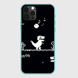 Чехол для iPhone 12 Pro Max T-Rex - Юрская ночь, цвет: 3D-мятный