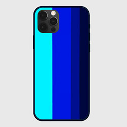 Чехол для iPhone 12 Pro Max Контрастные вертикальные полосы, цвет: 3D-черный