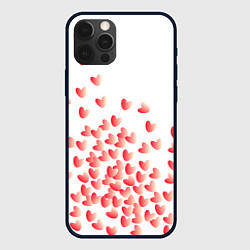 Чехол iPhone 12 Pro Max Падающие сердечки