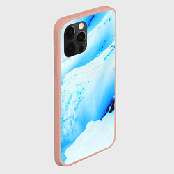 Чехол для iPhone 12 Pro Max Снежные обвалы, цвет: 3D-светло-розовый — фото 2