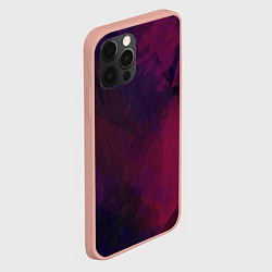 Чехол для iPhone 12 Pro Max Фиолетовый мазок, цвет: 3D-светло-розовый — фото 2