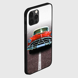 Чехол для iPhone 12 Pro Max Классический американский автомобиль 50-х Hudson H, цвет: 3D-черный — фото 2