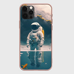 Чехол iPhone 12 Pro Max Космонавт в воде на другой планете