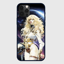 Чехол для iPhone 12 Pro Max Космическая блондинка, цвет: 3D-черный