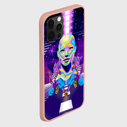 Чехол для iPhone 12 Pro Max Goddess with two Beerus - vaporwave, цвет: 3D-светло-розовый — фото 2