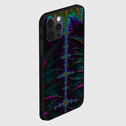 Чехол для iPhone 12 Pro Max Скелетный фрактал, цвет: 3D-черный — фото 2