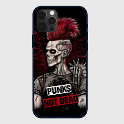 Чехол для iPhone 12 Pro Max Punks not dead, цвет: 3D-черный