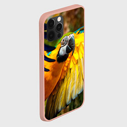 Чехол для iPhone 12 Pro Max Взлёт попугая, цвет: 3D-светло-розовый — фото 2