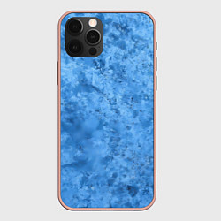 Чехол для iPhone 12 Pro Max Синий камень, цвет: 3D-светло-розовый
