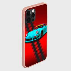 Чехол для iPhone 12 Pro Max Немецкий спортивный автомобиль Porsche 911, цвет: 3D-светло-розовый — фото 2