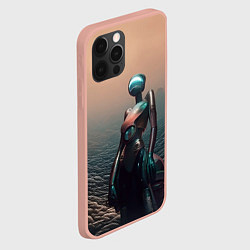 Чехол для iPhone 12 Pro Max Незнакомка, цвет: 3D-светло-розовый — фото 2