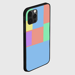 Чехол для iPhone 12 Pro Max Разноцветные квадраты и прямоугольники, цвет: 3D-черный — фото 2