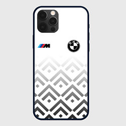 Чехол для iPhone 12 Pro Max BMW m power - белый, цвет: 3D-черный