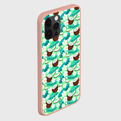 Чехол для iPhone 12 Pro Max Летний паттерн с кокосом, цвет: 3D-светло-розовый — фото 2