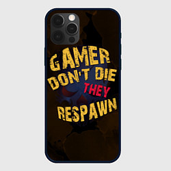 Чехол для iPhone 12 Pro Max Геймер не умирает, цвет: 3D-черный