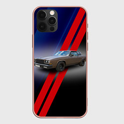 Чехол для iPhone 12 Pro Max Американский автомобиль 1980 года Buick LeSabre, цвет: 3D-светло-розовый