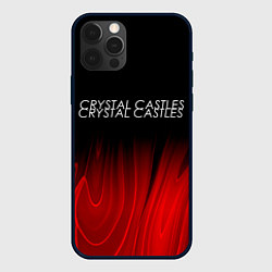 Чехол для iPhone 12 Pro Max Crystal Castles red plasma, цвет: 3D-черный