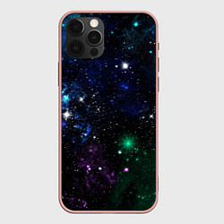 Чехол для iPhone 12 Pro Max Космос Звёздное небо, цвет: 3D-светло-розовый