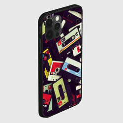 Чехол для iPhone 12 Pro Max Кассета 90-е, цвет: 3D-черный — фото 2