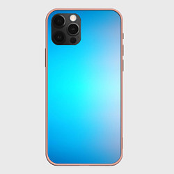 Чехол для iPhone 12 Pro Max Градиент из голубого в розовый, цвет: 3D-светло-розовый