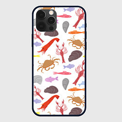Чехол для iPhone 12 Pro Max Морской пейзаж, цвет: 3D-черный