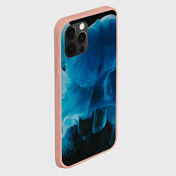 Чехол для iPhone 12 Pro Max Абстрактный синий дым, цвет: 3D-светло-розовый — фото 2