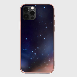 Чехол для iPhone 12 Pro Max Космическое полотно, цвет: 3D-светло-розовый