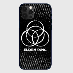 Чехол для iPhone 12 Pro Max Elden Ring с потертостями на темном фоне, цвет: 3D-черный