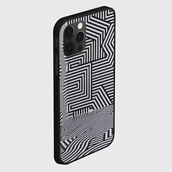 Чехол для iPhone 12 Pro Max Обманчивый паттерн, цвет: 3D-черный — фото 2