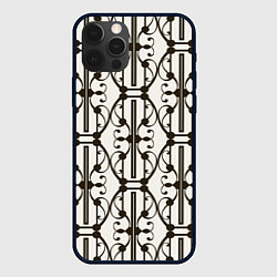 Чехол для iPhone 12 Pro Max Ветвистый паттерн, цвет: 3D-черный