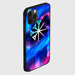 Чехол для iPhone 12 Pro Max Nightwish неоновый космос, цвет: 3D-черный — фото 2