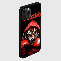 Чехол для iPhone 12 Pro Max Boxing tiger, цвет: 3D-черный — фото 2