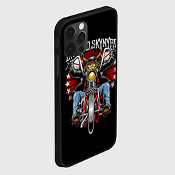 Чехол для iPhone 12 Pro Max Lynyrd Skynyrd - байкер, цвет: 3D-черный — фото 2