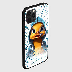 Чехол для iPhone 12 Pro Max Забавный утенок, цвет: 3D-черный — фото 2