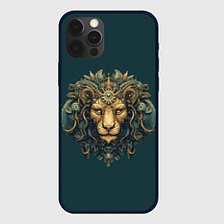Чехол для iPhone 12 Pro Max Механический лев, цвет: 3D-черный