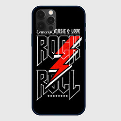 Чехол для iPhone 12 Pro Max Rock and Roll Forever, цвет: 3D-черный