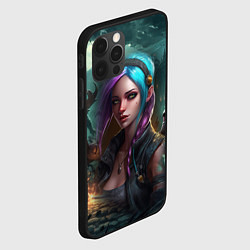 Чехол для iPhone 12 Pro Max Jinx art Arcane League of Legends, цвет: 3D-черный — фото 2