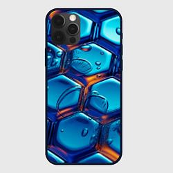 Чехол для iPhone 12 Pro Max Водянистые наносоты, цвет: 3D-черный