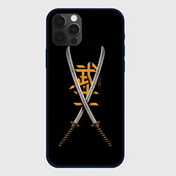 Чехол для iPhone 12 Pro Max Две катаны, цвет: 3D-черный