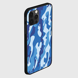 Чехол для iPhone 12 Pro Max Blue military, цвет: 3D-черный — фото 2